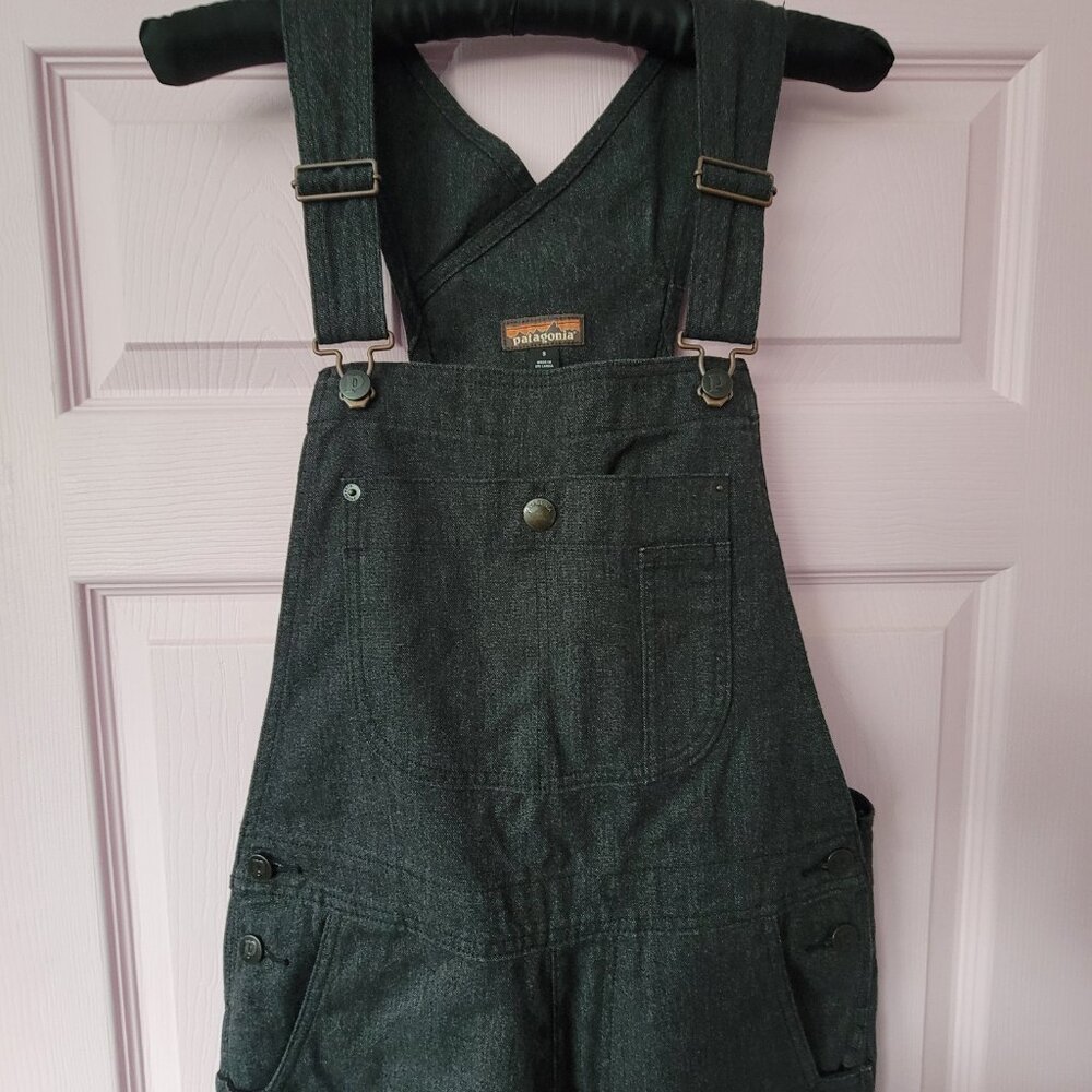Patagonia Black Utility Bib Overalls Jumpsuit - Picture 2 of 2